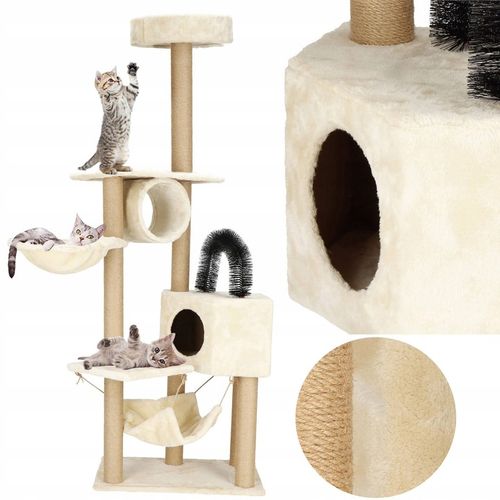 DRAPAK DLA KOTA KOTÓW WYSOKI DUŻY WIEŻA LEGOWISKO DOMEK 7 POZIOMÓW SŁUPEK na Arena.pl