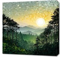 Obraz 60x60cm Mozaika Dźwięków Przyrody