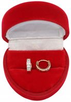 Złote KOLCZYKI ze stali chirurgicznej 316L K1357