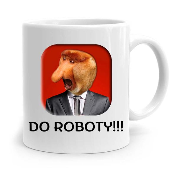 Kubek Prezent Śmieszny Janusz Nosacz Do Roboty!!! Z Nadrukiem Ze Zdjęciem zdjęcie 1