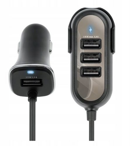 Forever Pc-01 Ładowarka Samochodowa 4Xusb na Arena.pl