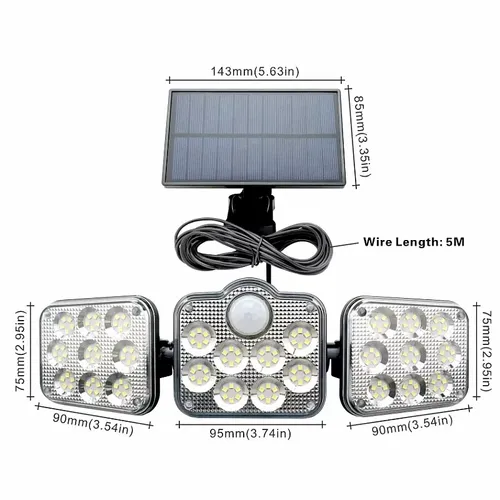 Ścienna Lampa Solarna Ssl-138 Pilot, Czujnik Ruchu I Zmierzchu na Arena.pl