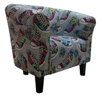 Fotel Milo Snikers 1 szary nogi venge