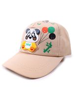 Czapka z daszkiem bejsbolówka dziecięca unisex panda beżowa 50-54 YOCLUB