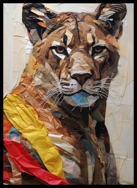 Plakat 39,5x55cm Papierowy Tygrys zdjęcie 2