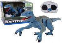 Dinozaur RC Velociraptor Dźwięk Odgłosy Niebieski