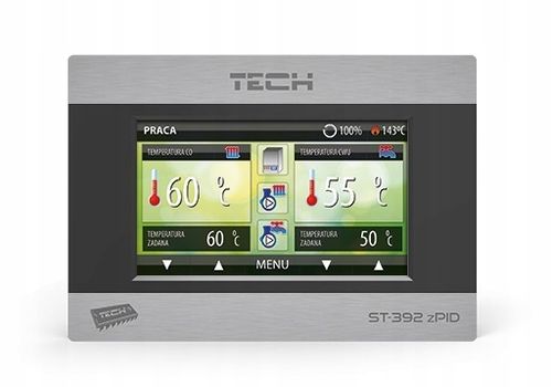 STEROWNIK REGULATOR PROGRAMATOR DO KOMINKA KOLOROWY DOTYKOWY ST-392 TECH na Arena.pl