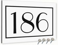 Tabliczka adresowa Dibond Tablica adres działki Biała 30x20 Różne wzory