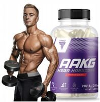 AAKG MEGA HARDCORE TREC 240 kaps. ARGININA CYTRULINA POMPA AMINOKWASY