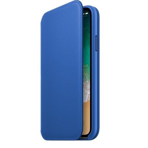 Apple iPhone X Leather Folio - Electric Blue na Arena.pl