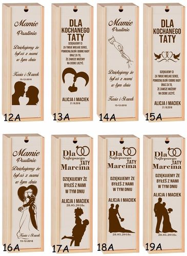 PUDEŁKO SKRZYNKA NA WINO GRAWER PREZENT ŚLUB PRIM na Arena.pl