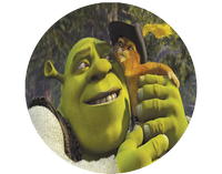 Opłatek na tort Shrek