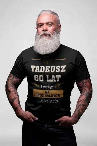 PREZENT NA 16-99 URODZINY KOSZULKA T-SHIRT TATY KOLEGI WYBIERZ WIEK I IMIĘ zdjęcie 6