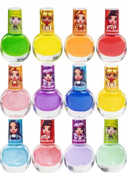 RAINBOW HIGH DUŻY ZESTAW 12 LAKIERÓW DO PAZNOKCI IDEALNY NA PREZENT +GRATIS zdjęcie 4