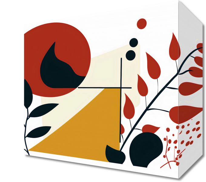 Obraz 20x20cm Ogień i Flora zdjęcie 1