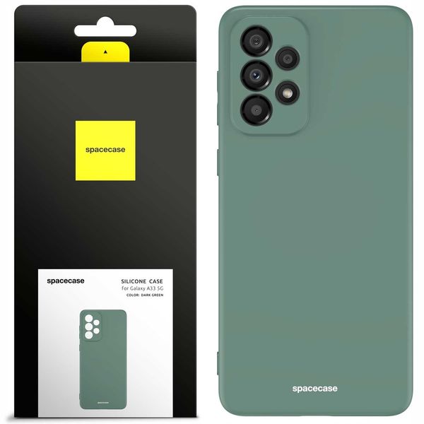 Spacecase Silicone Case Galaxy A33 5G dark green zdjęcie 1
