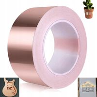 TAŚMA MIEDZIANA NA ŚLIMAKI SAMOPRZYLEPNA 25MX50MM