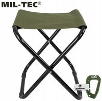 Krzesło Turystyczne Mil-Tec Składane na Biwak Wędkarskie Olive +GR.