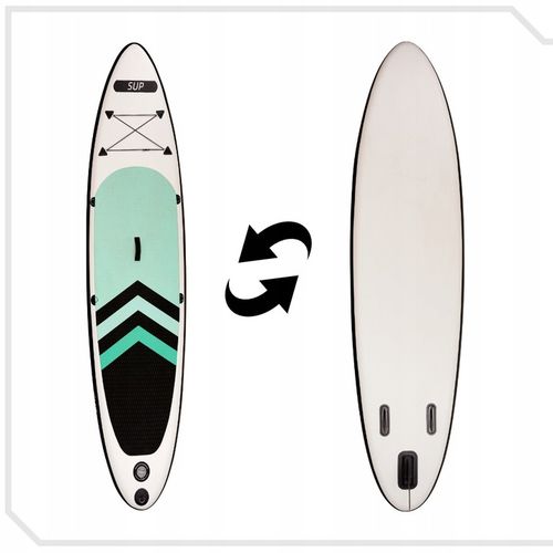 WYPORNA DESKA SUP POMPOWANA PADDLEBOARD WIOSŁO AKCESORIA ZESTAW 320cm 150kg na Arena.pl