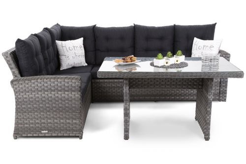 Narożnik technorattanowy Sorrento Grey / Grey na Arena.pl