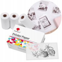 Przeźroczysta taśma folia termiczna Phomemo T02 50mmx3,5m x3 samoprzylepna