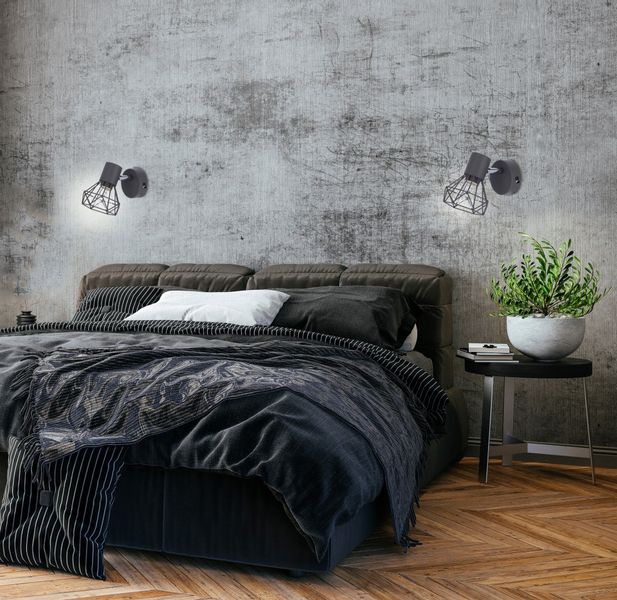 Verve kinkiet 1x40W E14 matowy szary zdjęcie 11