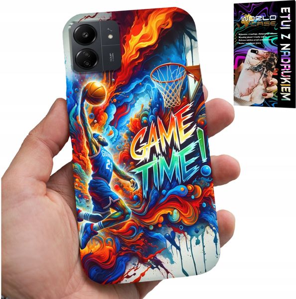 ETUI DO XIAOMI POCO C65 - KOSZYKÓWKA NBA GAME TIME, CASE + FOLIA zdjęcie 1