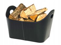 KOSZ NA DREWNO KOMINKOWE SKÓRZANY ELEGANCKI