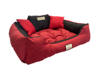 Legowisko Imię Pupila KINGDOG 75x65 Czerwone