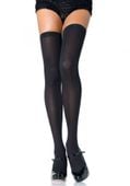nylon thigh highs black