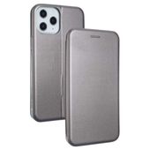 beline etui book magnetic iphone 12pro max 6,7 stalowy/steel