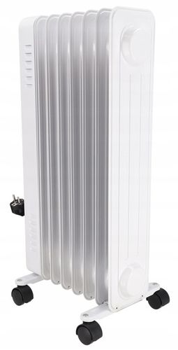 Grzejnik elektryczny Olejowy Termostat 1500W 7 Żeber Energooszczędny na Arena.pl