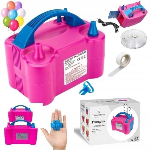 POMPKA ELEKTRYCZNA MOCNA DO BALONÓW 6xGRATIS MOCNA TAŚMA KROPKI na Arena.pl