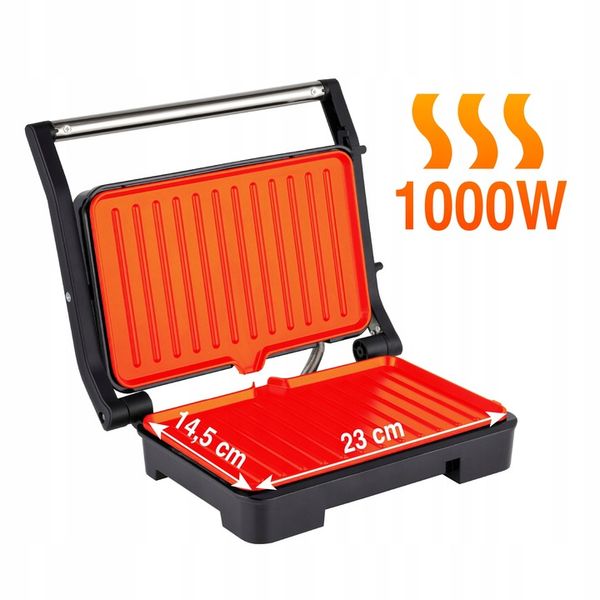 Grill elektryczny opiekacz do kanapek pannini rozkładany GK110 Eldom zdjęcie 13