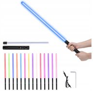 ZABAWKOWY MIECZ ŚWIETLNY ŚWIECĄCY Z DŹWIĘK 14 KOL