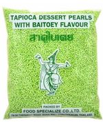 Tapioka o smaku pandan mini perełki zielone tapioca kulki do deseru puddingu bezglutenowe