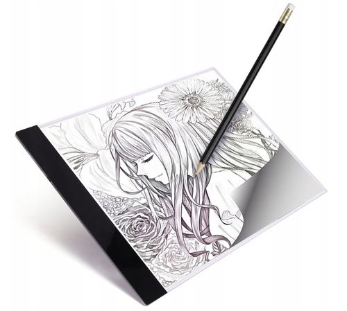 TABLET GRAFICZNY XL LED - PREZENT NA ŚWIĘTA - DESKA KREŚLARSKA PODŚWIETLANA na Arena.pl