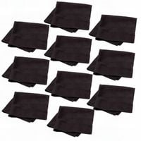 Ściereczki z mikrofibry do czyszczenia okularów 10 szt. czarne - 10 sztuk