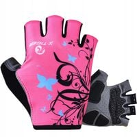 Rękawiczki Rowerowe Bez Palców Lekkie Profesjonalne OCHRONA DŁONI MOCNE L