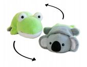 MASKOTKA DWUSTRONNA ŻABA KOALA PLUSZOWA PRZYTULANKA MIŚ ZABAWKA PLUSZAK