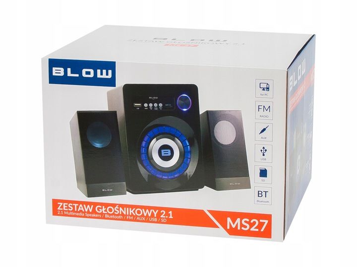 Głośniki komputerowe 2.1 BLUETOOTH SD USB AUX LED zdjęcie 6
