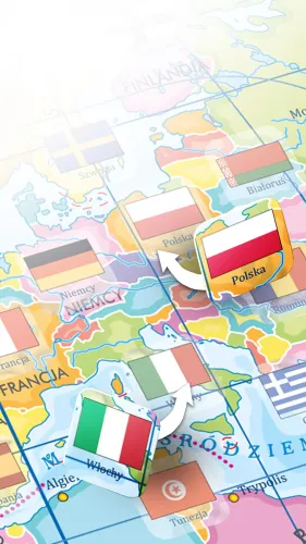 Mapy Z Naklejkami. Flagi Świata na Arena.pl