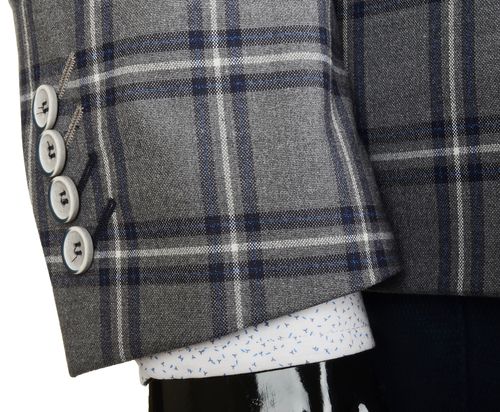 Modna POLSKA marynarka w kratkę  JACK 56/176 na Arena.pl