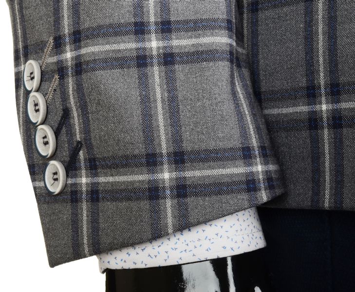 Modna POLSKA marynarka w kratkę  JACK 56/176 zdjęcie 6