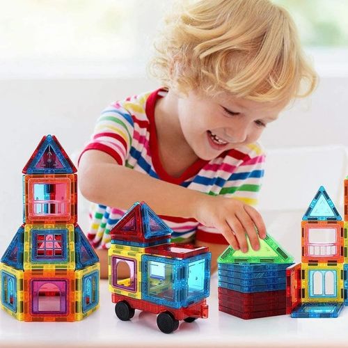 KLOCKI MAGNETYCZNE KONSTRUKCYJNE 3D DUŻE 45 elem. na Arena.pl