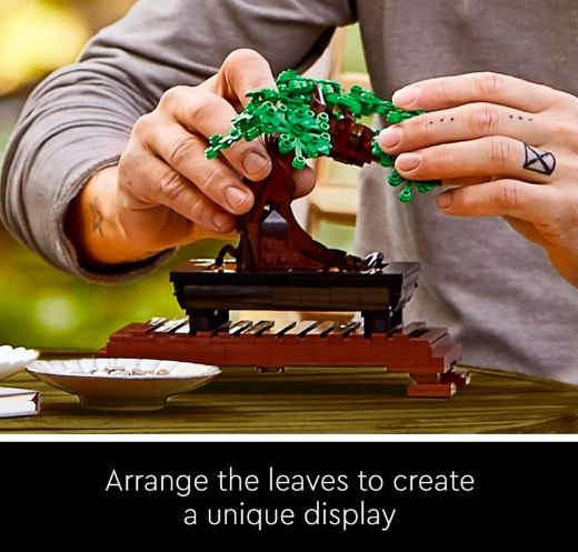 LEGO ICONS 10281 Drzewko bonsai + Torebka zdjęcie 7
