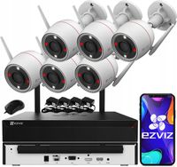 Zestaw Monitoringu WiFi 6x Kamera 5Mpx EZVIZ H3c 3K + Rejestrator 8ch WIFI