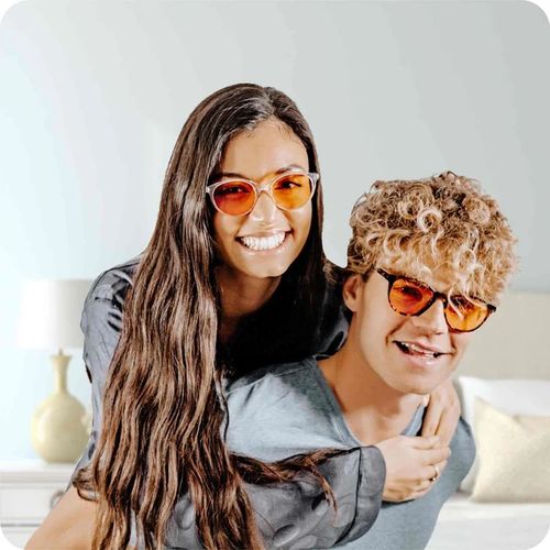 AURELIA Amber – Okulary blokujące 99% niebieskiego światła + ETUI – na Arena.pl