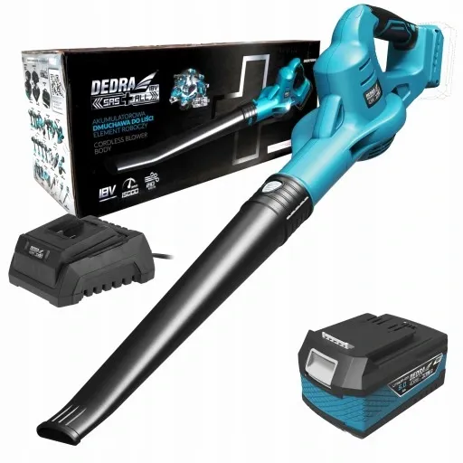 DEDRA DMUCHAWA DO LIŚCI ODKURZACZ AKU 18V SAS+ 5Ah zdjęcie 1