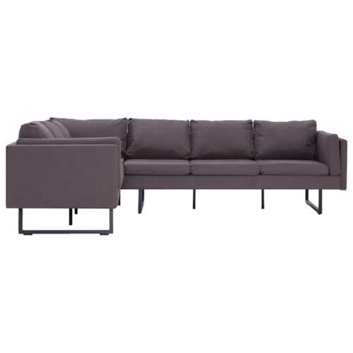 Sofa Narożna, Taupe, Materiałowa na Arena.pl
